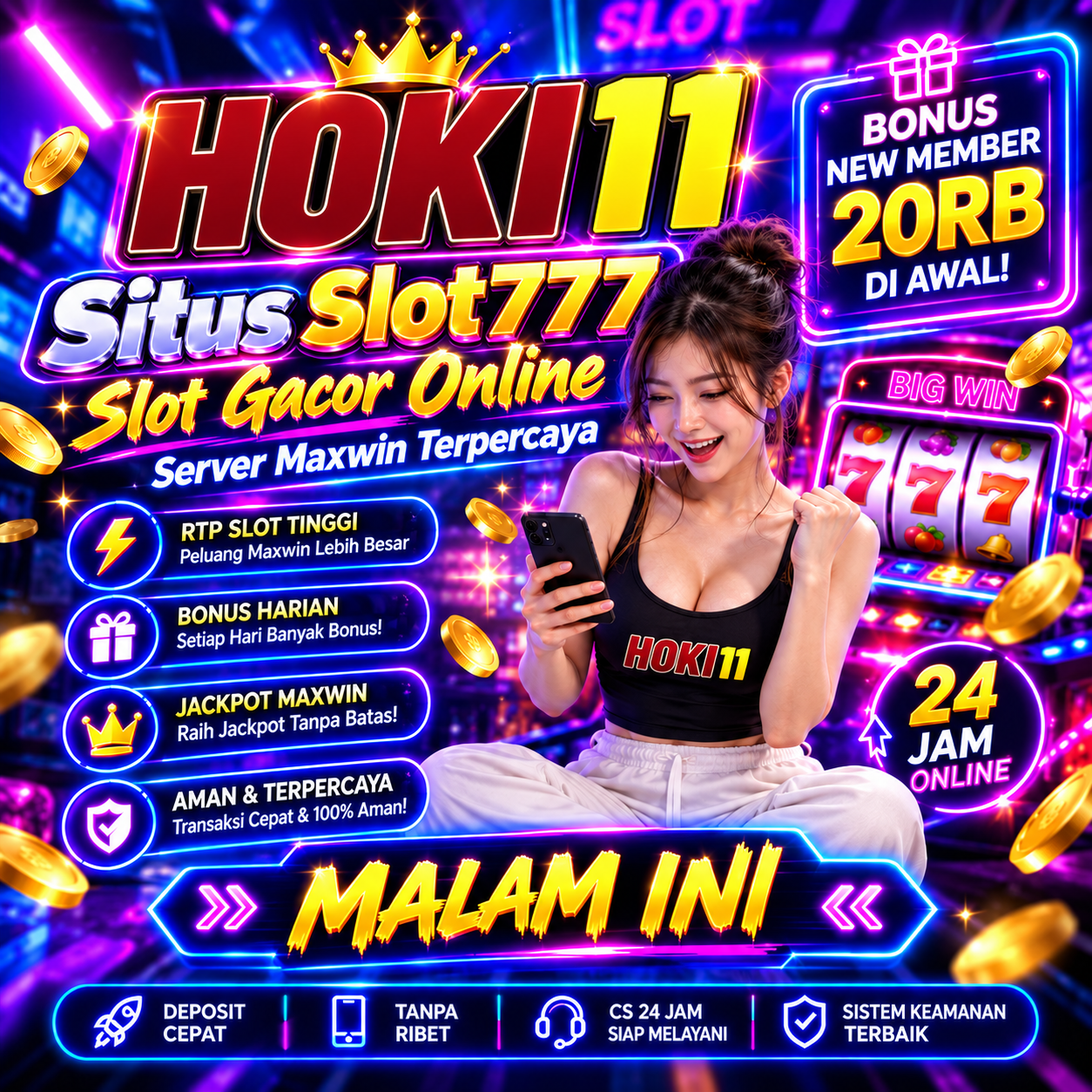 HOKI11: Situs Slot777 Slot Gacor Online Server Maxwin Terpercaya Malam ini